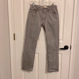 Levi’s Boys 511 Slim Fit, size 18 regular, light gray, EUC, gently worn